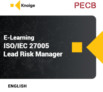 PECB ISO/IEC 27005 Information Security Risk Management Lead Risk Manager – E – Learning